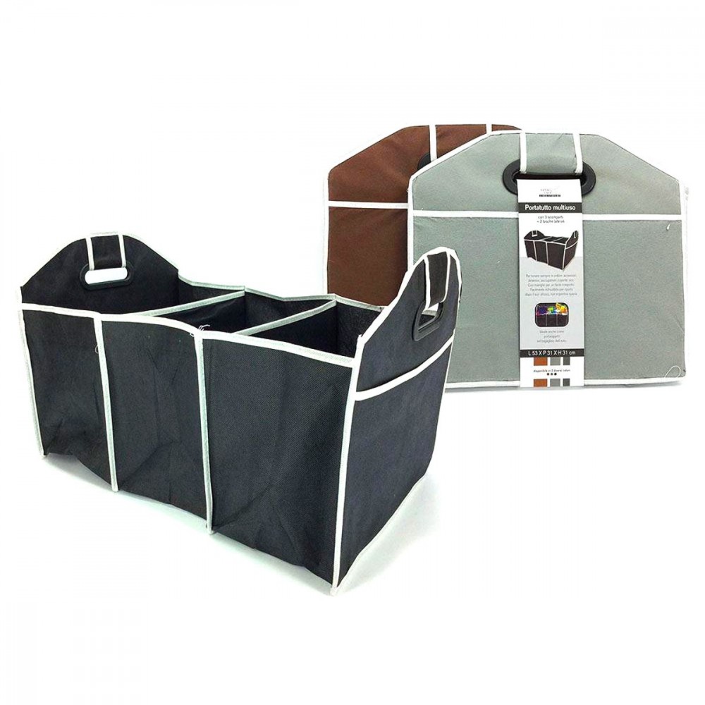 Organizer per auto bagagliaio 765382 multitasche pieghevole 53x31x31cm