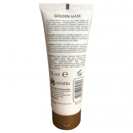 Golden Mask SETABLU 574853 con acido cogico e sfere oro effetto luminoso 75 ml