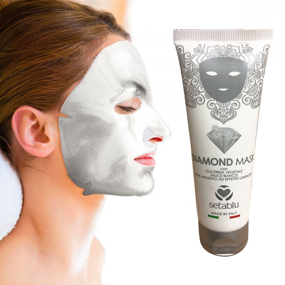 Diamond Mask SETABLU maschera 574856 con salice bianco sfere argento 75 ml