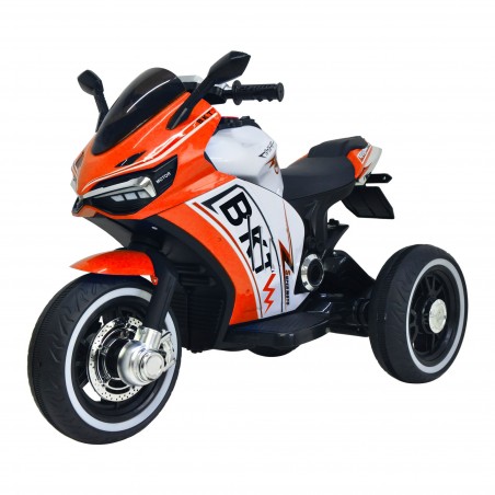 MOTO DA PISTA THREE BKT 12V B37602C per bambini mp3 luci e suoni 3 ruote USB