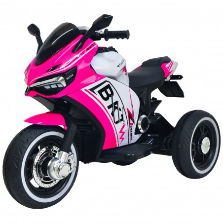 MOTO DA PISTA THREE BKT 12V B37602C per bambini mp3 luci e suoni 3 ruote USB