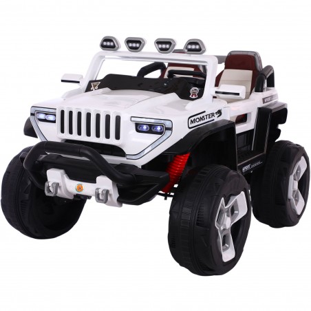 AUTO MONSTER 12V B34093 elettrica per bambini 2 posti MP3 USB luci led bluetooth