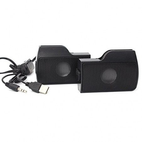 Mini casse speaker USB per laptop pc 6 W regolazione volume jack 3.5 mm