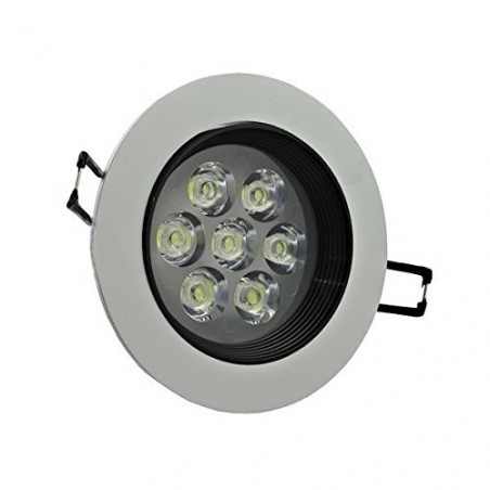 Faretto led Luce Fredda da incasso con alette a molle tondo 3-15w