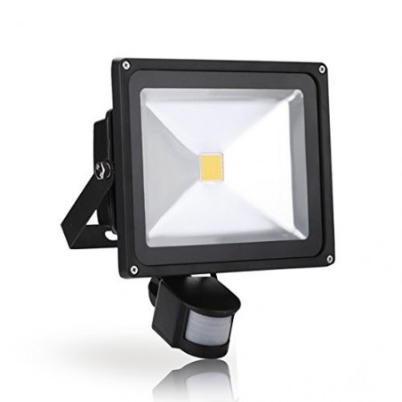 Faretto a led con sensore di movimento e crepuscolare faro luce fredda 10W 20W 30W 50W