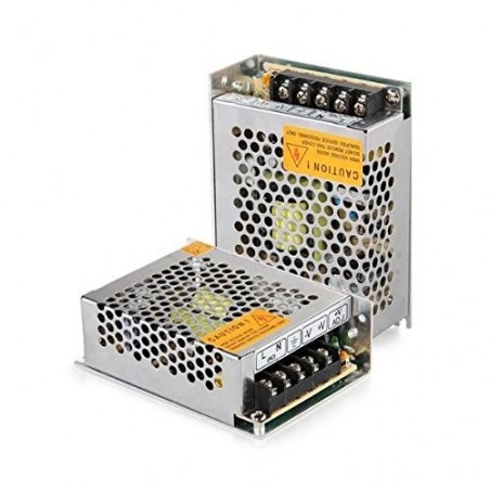 Alimentatore stabilizzato 3 A con switch e trimmer protezione sovraccarichi