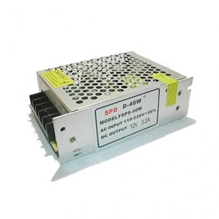 Alimentatore stabilizzato 3 A con switch e trimmer protezione sovraccarichi