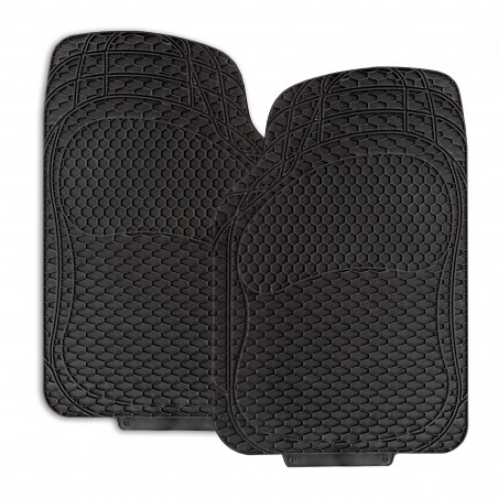 Set 4 tappetini XONE ALBATROS TANK PVC antiscivolo TA059 impermeabili NERO