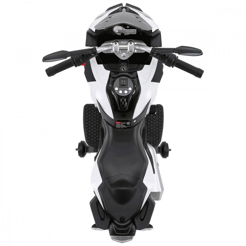 Moto elettrica BMW XR per bambini con ingresso MP3 e cruscotto luminoso