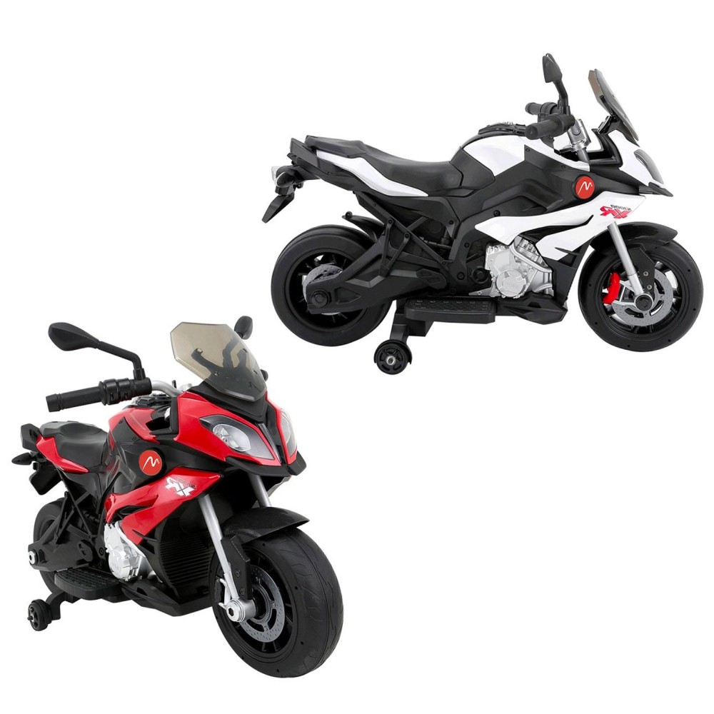 Moto elettrica Power 6V B34306 per bambini MP3 cruscotto luminoso touring