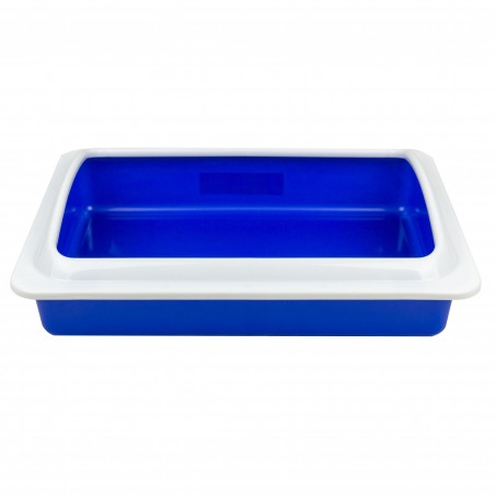 WELKHOME Lettiera 034552 con bordo rialzato smontabile per gatti 35x45x10cm