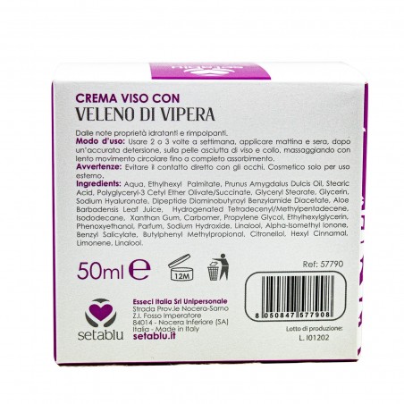 SETABLU Crema viso Veleno di Vipera 577908 ringiovanente per pelli mature 50mL