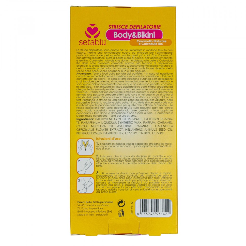 8 Strisce Depilatorie body SETABLU 931422 al...