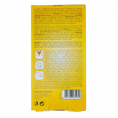 12 Strisce Depilatorie Viso SETABLU 931439 al Caramello e Calendula con estratti