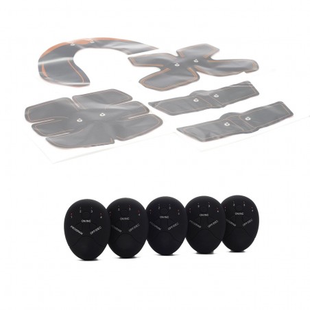 Kit 5 in 1 elettrostimolatori per tutto il corpo MA856 gambe glutei addominali