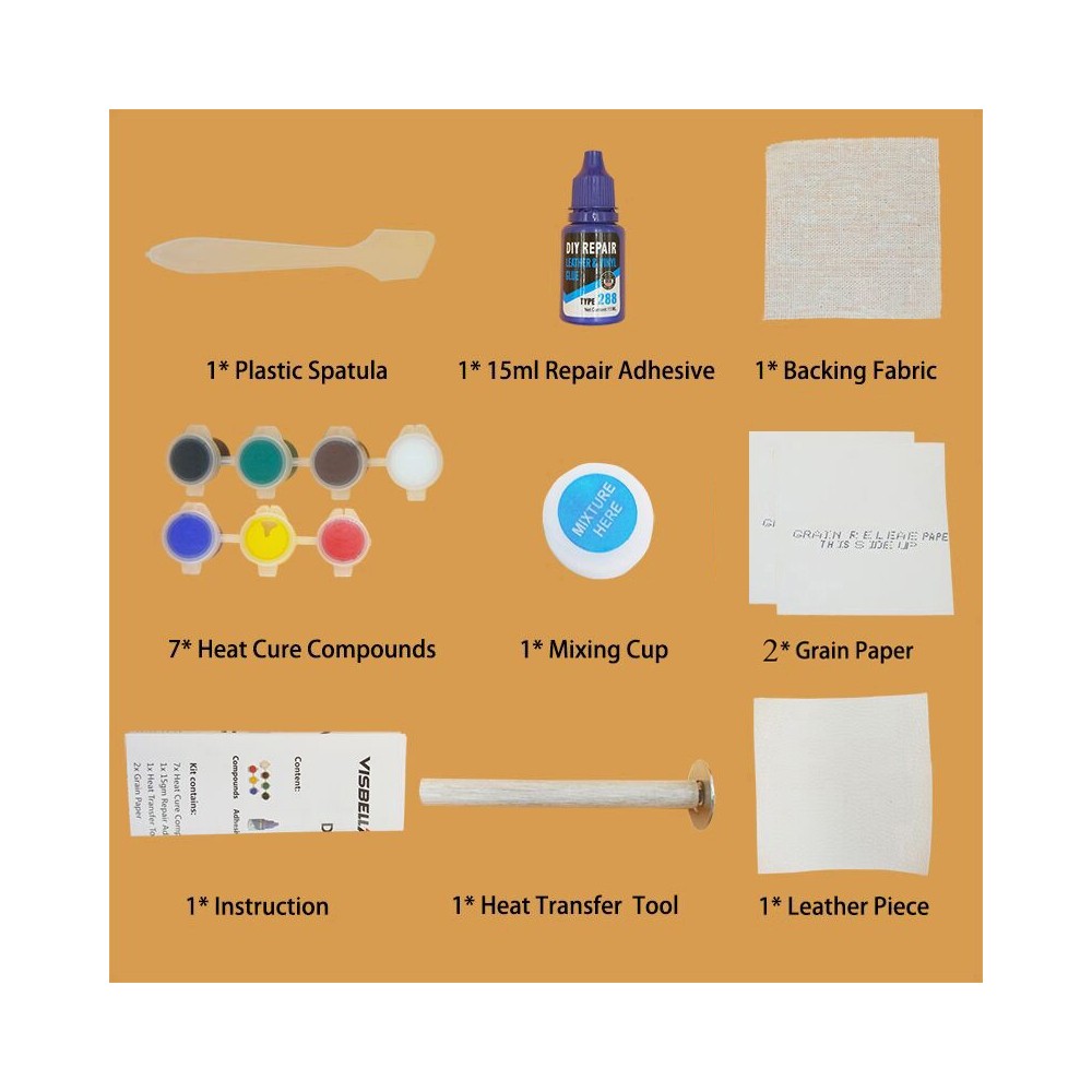 Kit fai da te DIY LEATHER VINYL restauro Pelle...