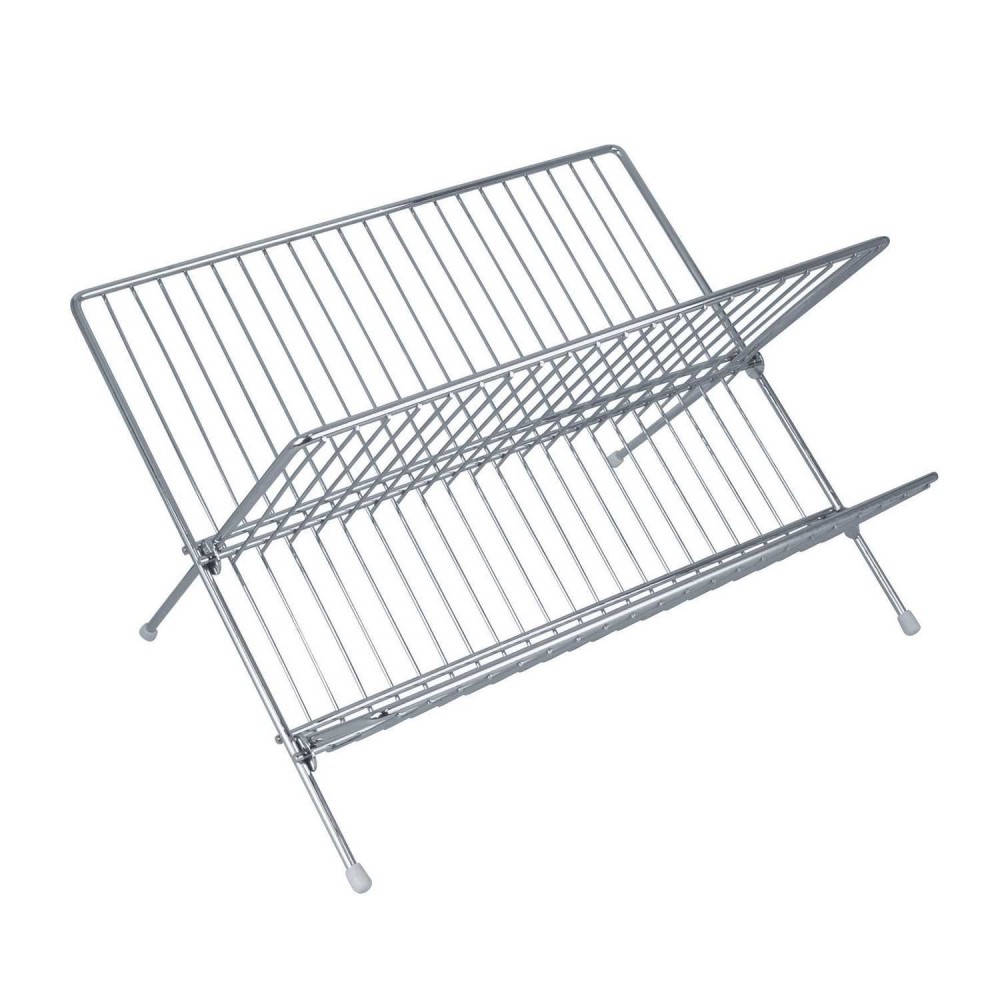 Perfk Scolapiatti Con Cappa Blu 43x33x32 Cm – Grande Capacità Con Vassoio Raccogligocce E Sportello Trasparente