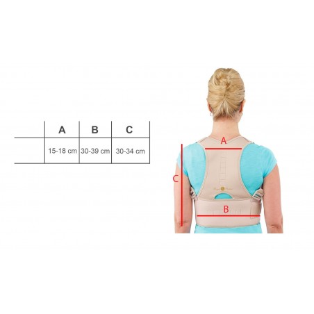 Supporto fascia posturale lombare BEST POSTURE schiena spalle unisex regolabile