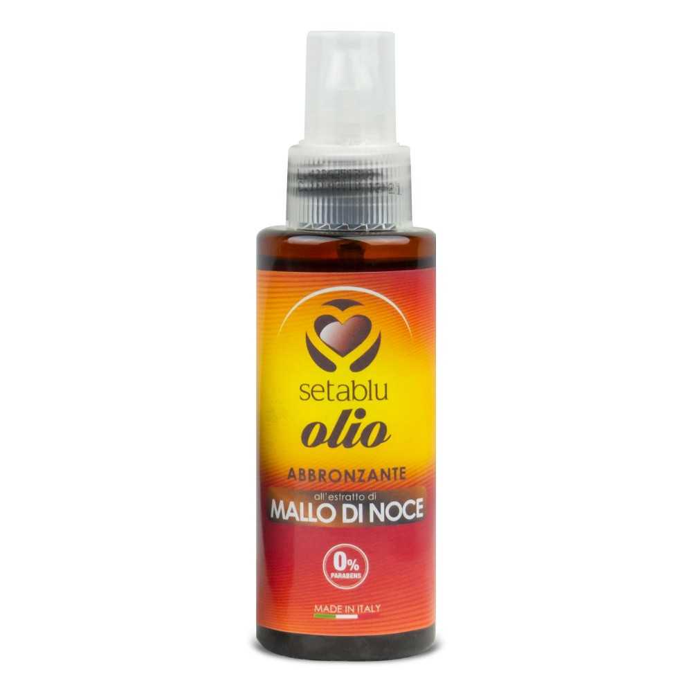 SETABLU olio spray abbronzante con estratti Mallo di Noce senza parabeni 100ml