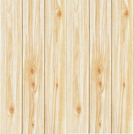 Parato 3D Adesivo in PE LEGNO CHIARO 965402 antiurto fonoassorbente 70x70cm