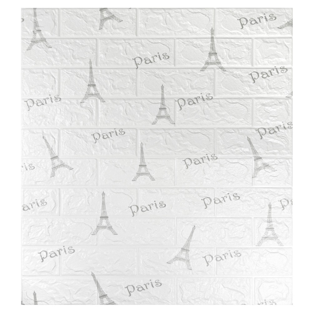 Parato 3D Adesivo in PE Mattoni PARIS 965495 antiurto fonoassorbente 70x78cm