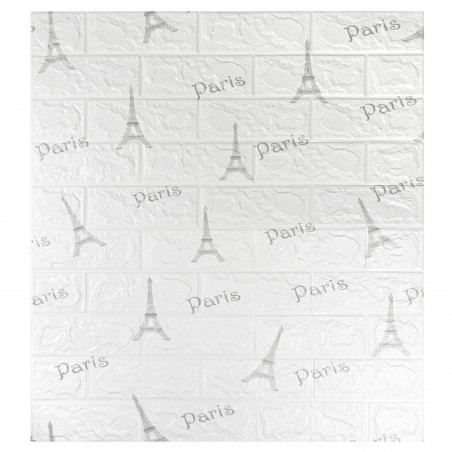 Parato 3D Adesivo in PE Mattoni PARIS 965495 antiurto fonoassorbente 70x78cm
