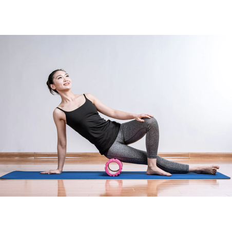 Rullo pilates sagomato da 33x12cm spugna EVA 558388 Palestra posturale