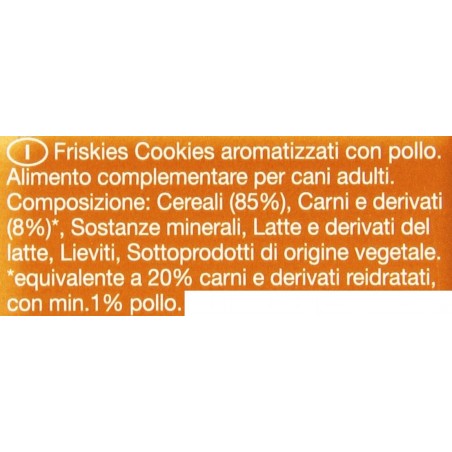 Friskies Cookies Biscotti per Cani Adulti Aromatizzati con Pollo 500g