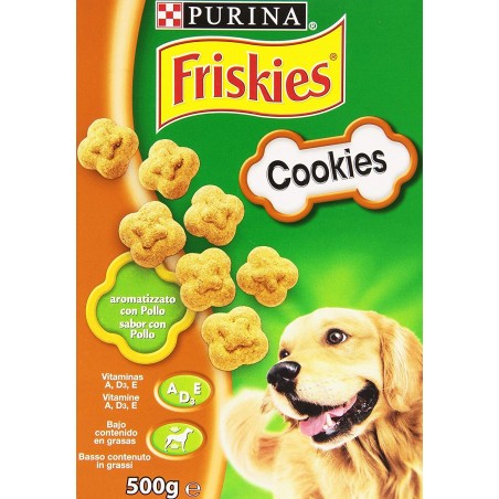 Friskies Cookies Biscotti per Cani Adulti Aromatizzati con Pollo 500g