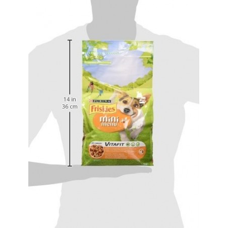 Friskies Vitafit Mini Menu Crocchette per Cani fino 10 kg Pollo e Verdure 1.5 kg
