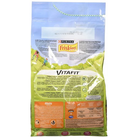 Friskies Vitafit Mini Menu Crocchette per Cani fino 10 kg Pollo e Verdure 1.5 kg