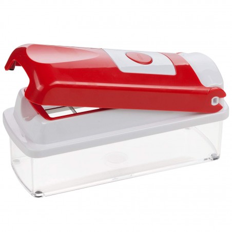 Affettaverdure da cucina manuale con 13 accessori rosso SUPER SLICE