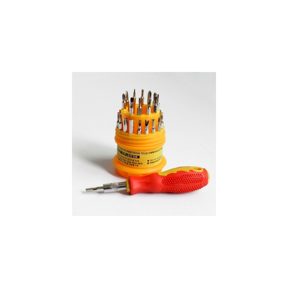 Set cacciaviti 32 pz punte croce taglio torx intercambiabili