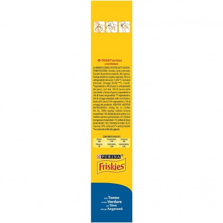 Purina Friskies Crocchette Gatto Adult con Tonno e Verdure Aggiunte 400g