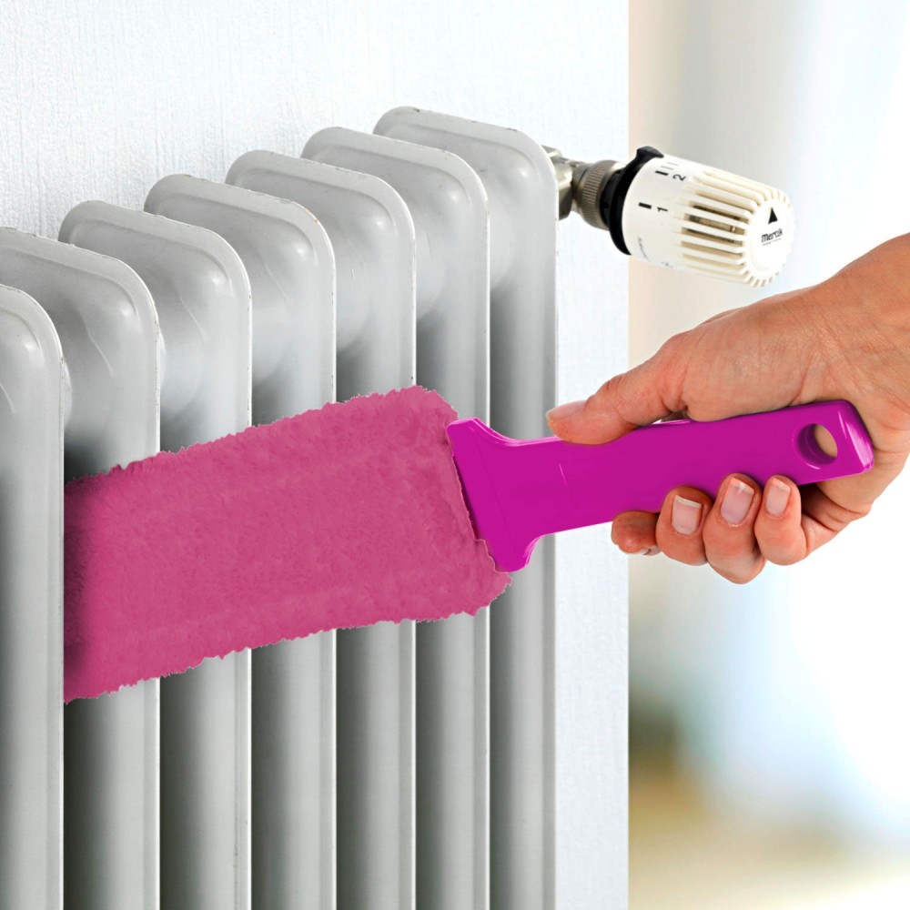flessibile spazzola per la pulizia del radiatore grigio pelucchi e lavatrice Aieve spazzola per radiatore per radiatore e asciugatrice 73 cm 