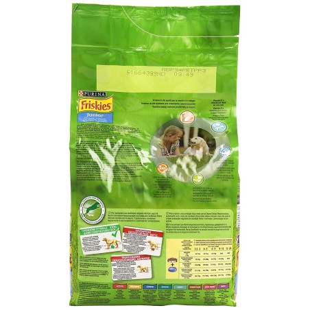 Friskies Vitafit JUNIOR Crocchette per Cane Pollo Latte e Verdure 1500g