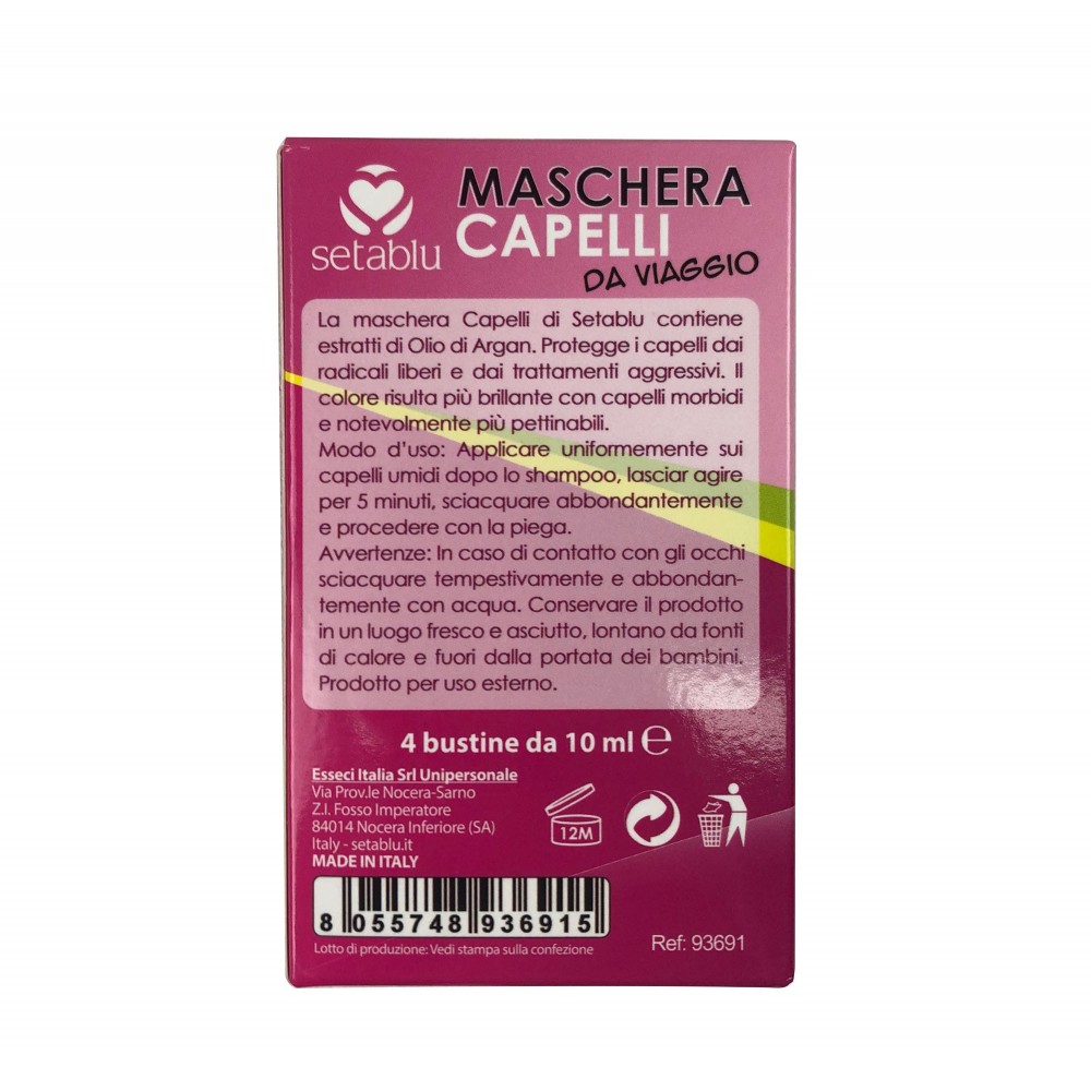 KIT SETABLU maschera per capelli da Viaggio...