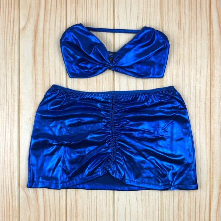 Completino Sexy lingerie 2 pezzi 035E mod. JUPITER aderente 5 colori