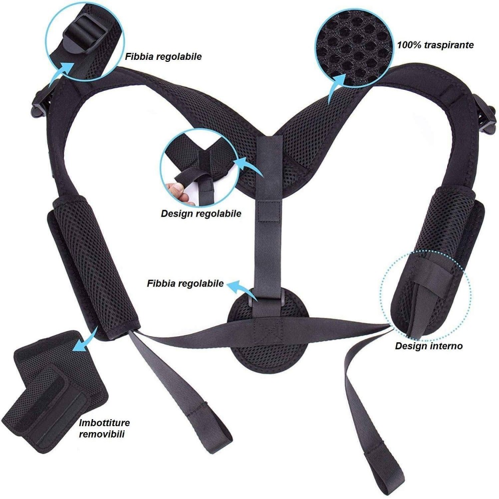Fascia posturale correttiva per spalle e...