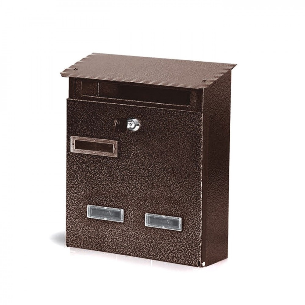 Cassetta Postale Sender Iron Brown Art. 701.BIS con Serratura 23X9X29 cm