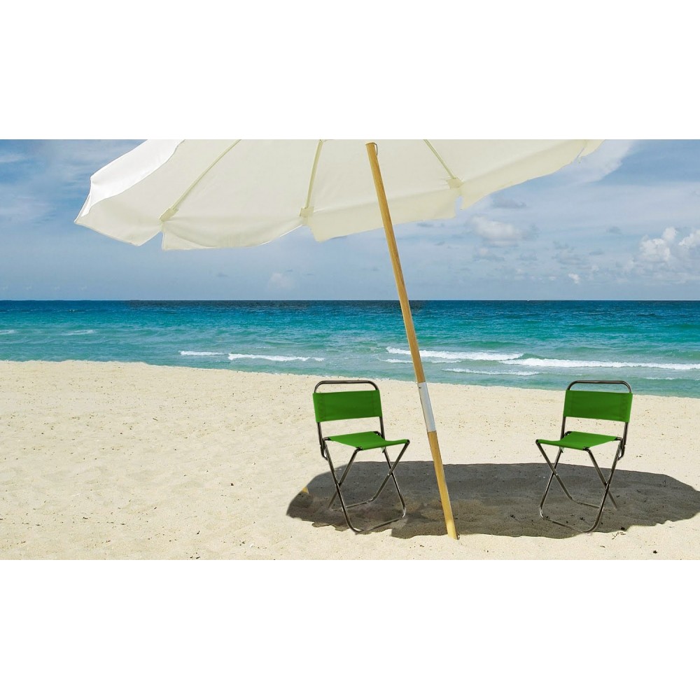 Sgabello piegevole EVERTOP 261682 per campeggio montagna mare con schienale