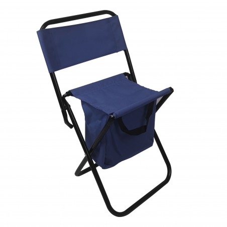 Sgabello piegevole EVERTOP 031199 da campeggio con tasca inferiore montagna mare