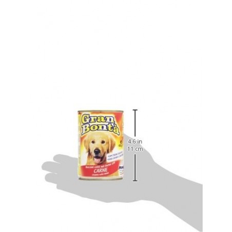 Confezione 12x Monge GRAN BONTA' Bocconi con Carne per cani 1230g con vitamine