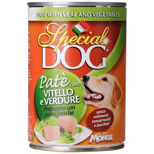 Monge SPECIAL DOG Pate' Vitello e Verdure scatoletta per...