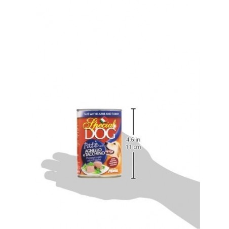 Pack 24 pz Monge SPECIAL DOG Pate' Agnello e Tacchino scatoletta cani da 400gr