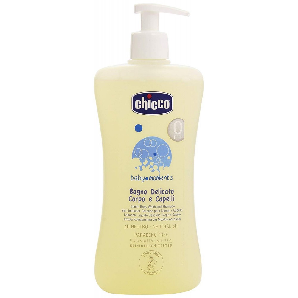 Chicco Avena Bagno Delicato 053211 Corpo e Capelli per bambini 500 ml erogatore