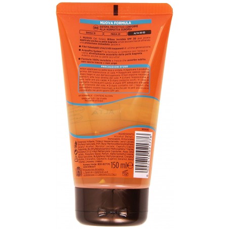 Protezione solare Bilboa Invisible 021776 Gel Solare 30 Spf ALTA 150mL