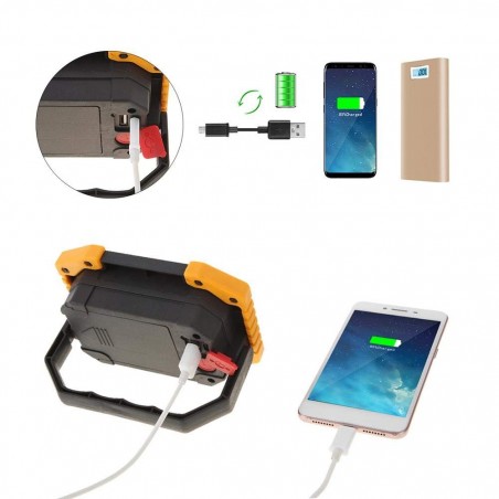 Tripla funzione W840 Lampada triangolo 881578 doppio LED d'emergenza powerbank