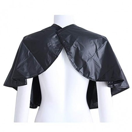 Mantellina nera in PVC 159001 da parrucchiera 91x28cm NERO