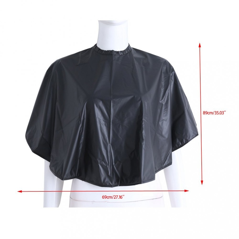 Mantellina nera in PVC 159001 da parrucchiera...